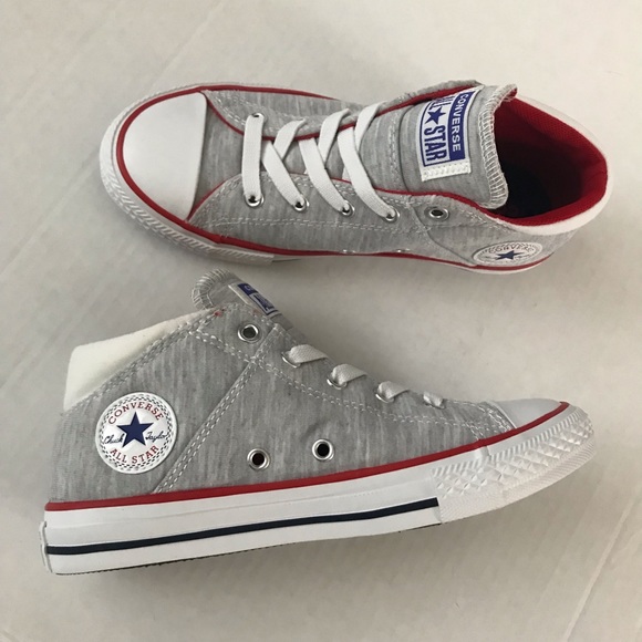 Converse SZ 2 Junior Chuck Taylor All Star Madison Court Sneaker Gray NEW - Picture 10 of 11